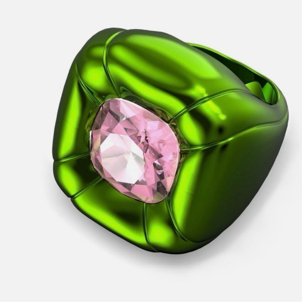 Swarovski Green and Pink Dulcis ring
